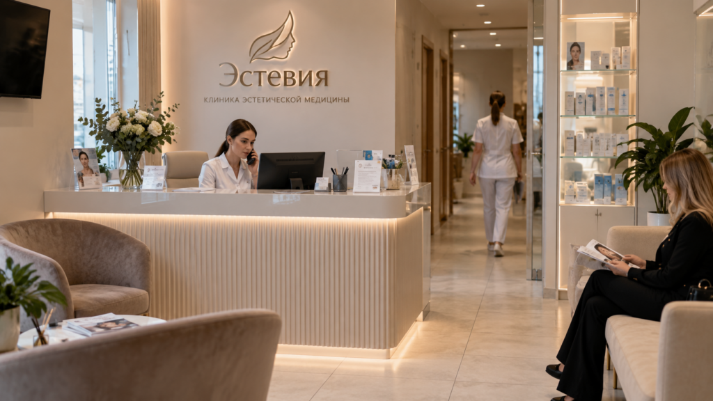 Ресепшен клиники «Эстевия»