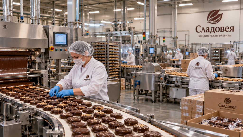 Шоколадная линия фабрики «Сладовея»